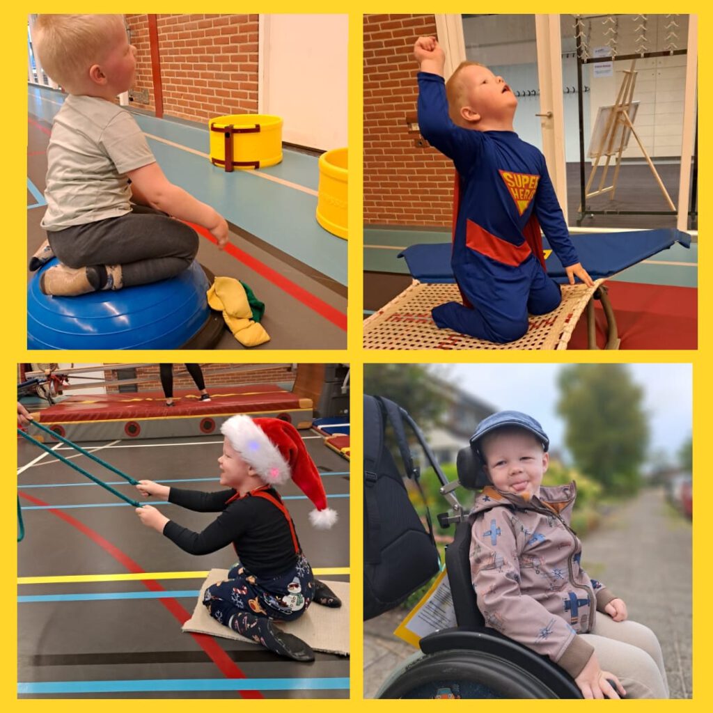 Roan tijdens een activiteit van Nijntje Gym